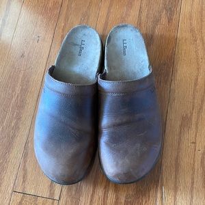 L.L. Bean Go-Anywhere Clogs Brown W9